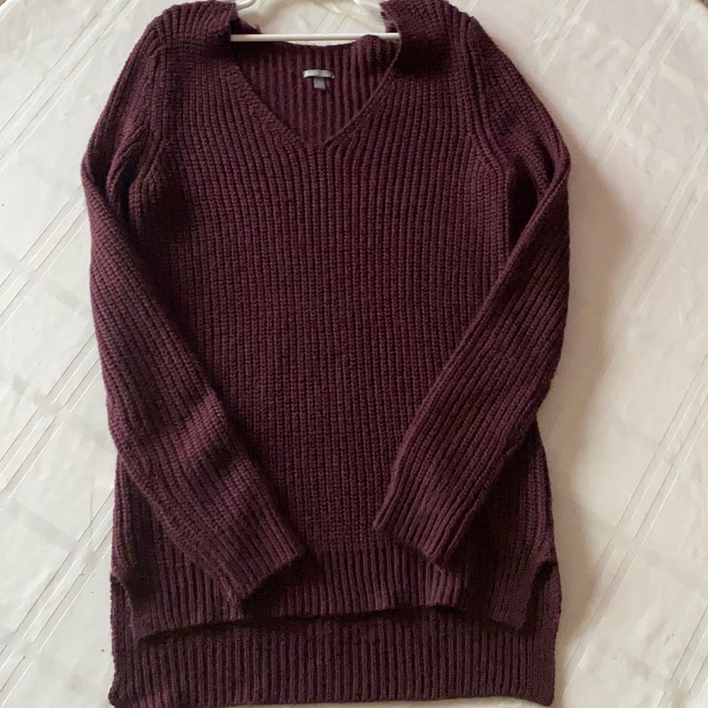 Burgundy sweater